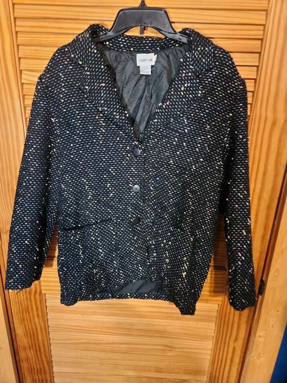Vintage Newport News Colorful Confetti Tweed Blazer - Size 10